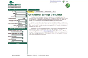 ClimateMaster savings calculator