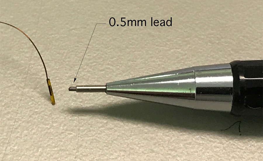Figure 2 shows just how small some thermistor beads are