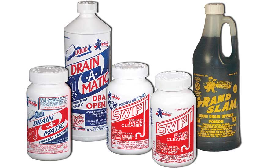 Utility Chemicals drain cleaners and openers