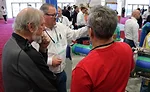 Aquatherm’s Mike Engle demonstrates the hot tap at the 2017 AHR Expo in Las Vegas