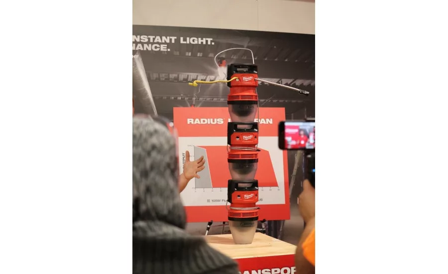 New lighting products from Milwaukee Tool include the RADIUS High Bay Light
