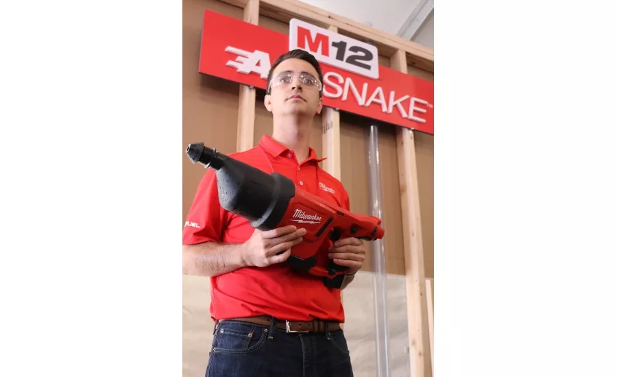 Milwaukee Tool unveiled the M12 Air Snake for busting up drain clogs