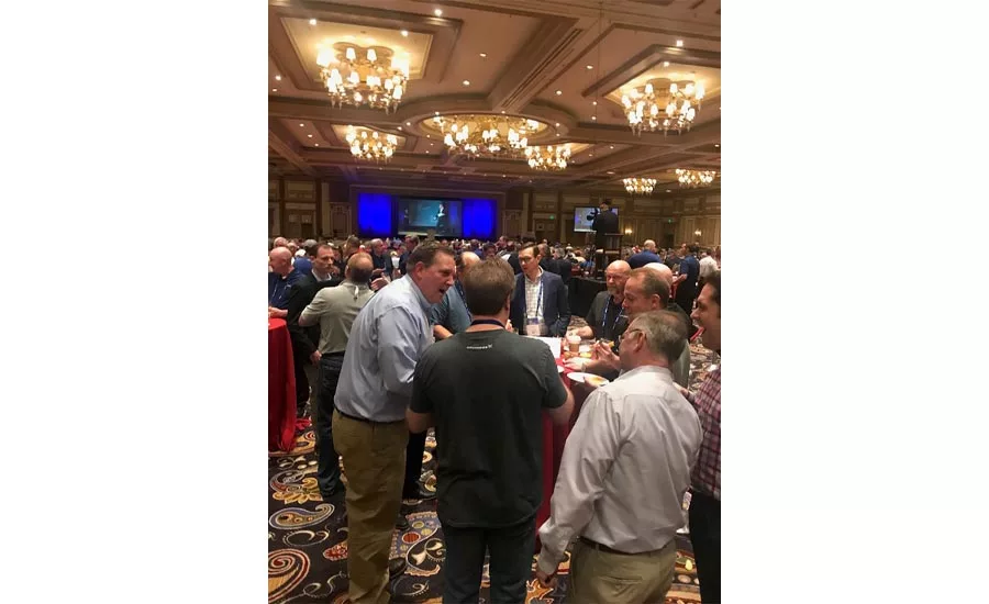 Attendees of the 2018 Uponor Convention at the Bellagio Hotel in Las Vegas