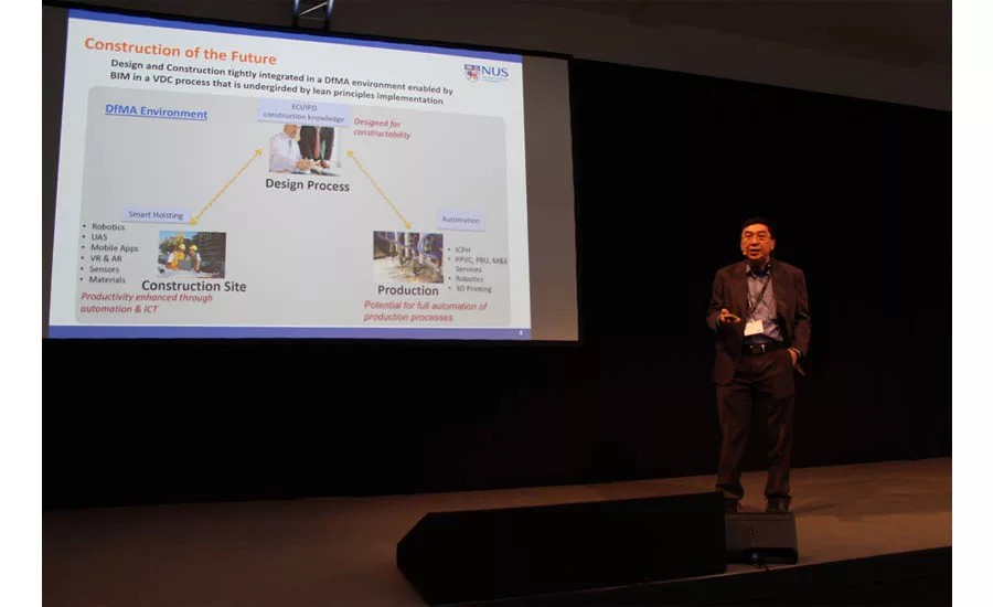 Prof. David Chua Kim Huat addresses design for manufacture and assembly with BIM