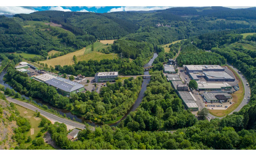 Bird's eye view of Aquatherm in Attendorn. Photo courtesy- Aquatherm