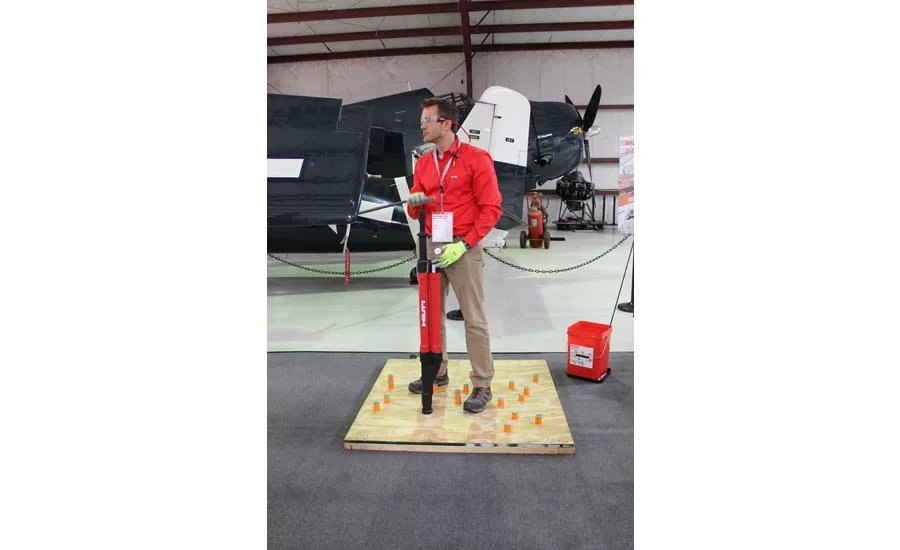 Demo of install using cordless tool