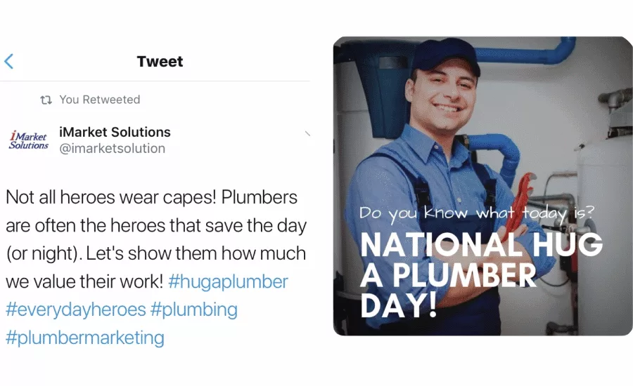 Hug A Plumber Day 2019