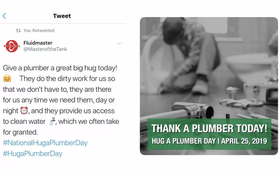 A recap of Hug A Plumber Day 2019