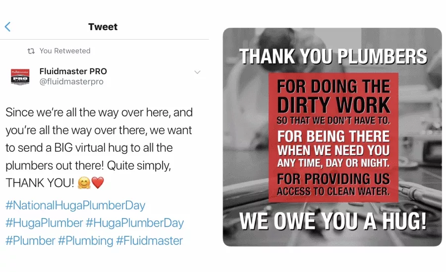 A recap of Hug A Plumber Day 2019