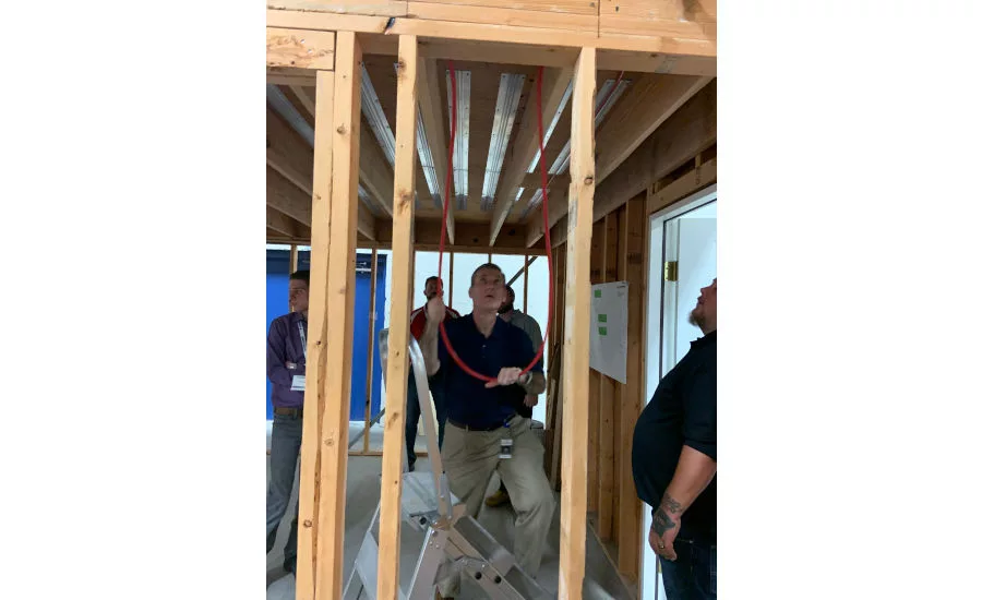 One of the Legend University trainers demonstrates