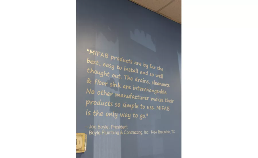 Testimonial from a MIFAB customer