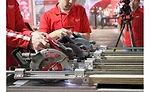 A number of demonstrations pit Milwaukee Tool products against competitors