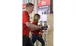 A number of demonstrations pit Milwaukee Tool products against competitors