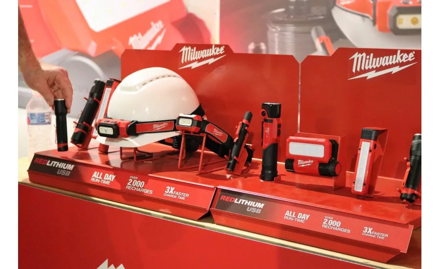 Many of Milwaukee Tool’s personal lighting solutions use REDLITHIUM rechargeable batteries