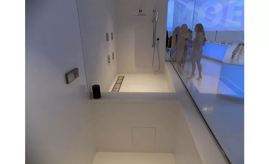 The U By Moen digital shower with Amazon Alexa