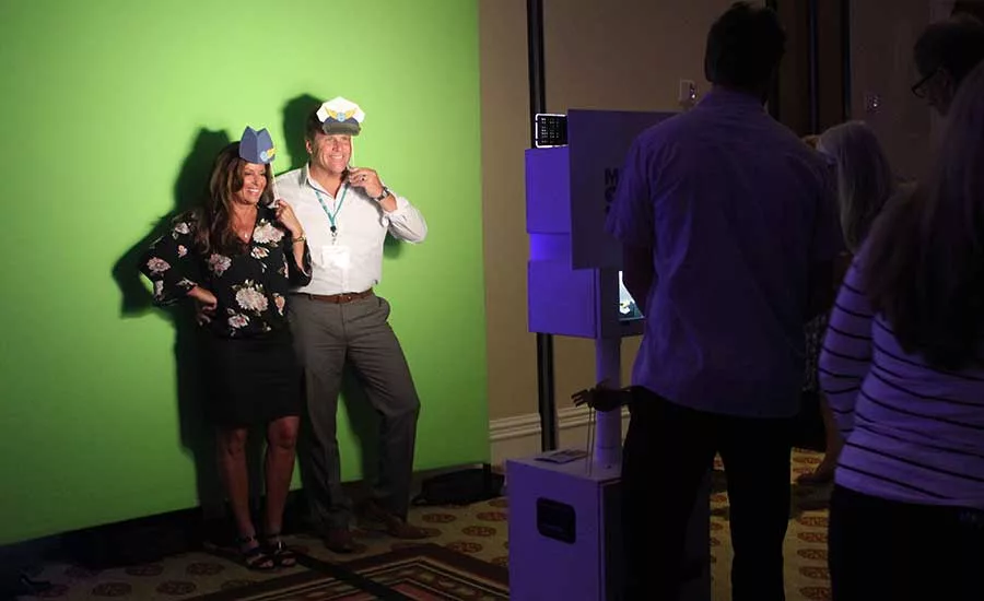 The closing celebration featured an aviation photo booth