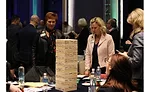 Attendees use wooden blocks to “build” their businesses from the ground up During Nexstar Network’s Leadership Spotlight 2017 closing session