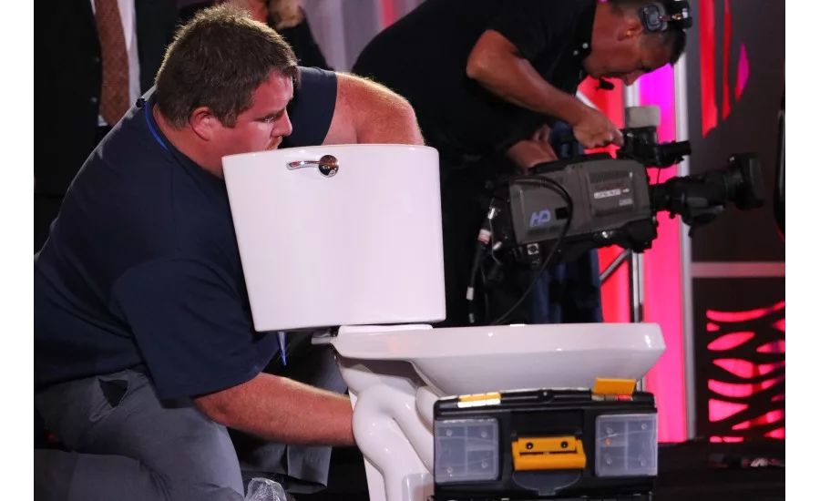 Nexstar members race to assemble toilets