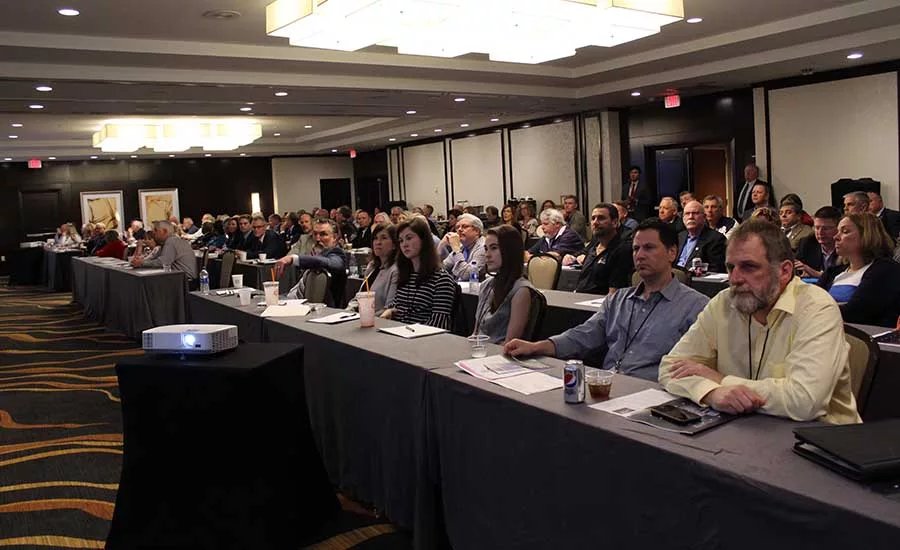 Attendees listen as guest speakers take the stage during PHCC’s Legislative Conference