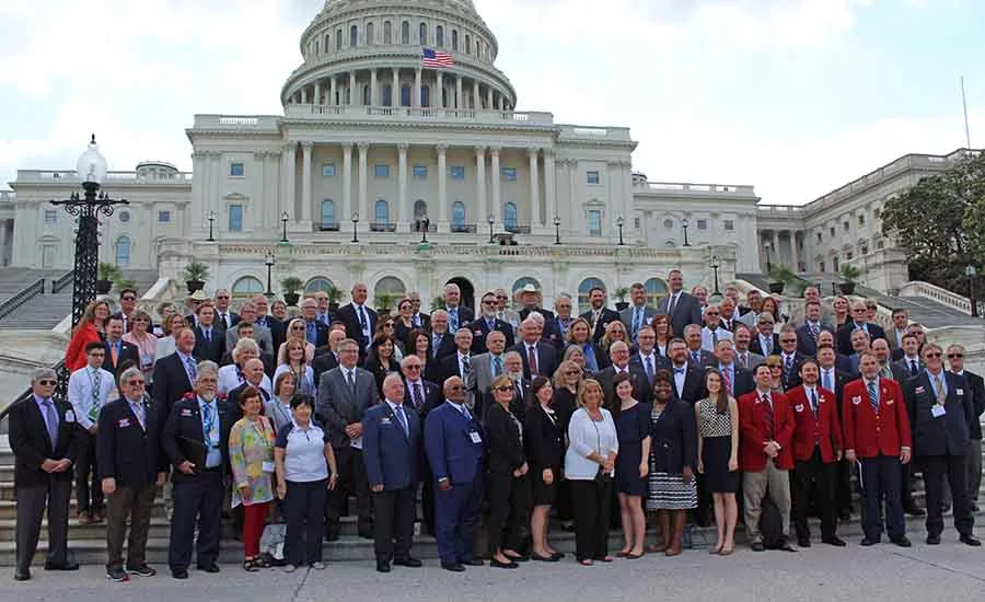 PHCC members in front of Capitol Hill before splitting up & visiting their respective congressman