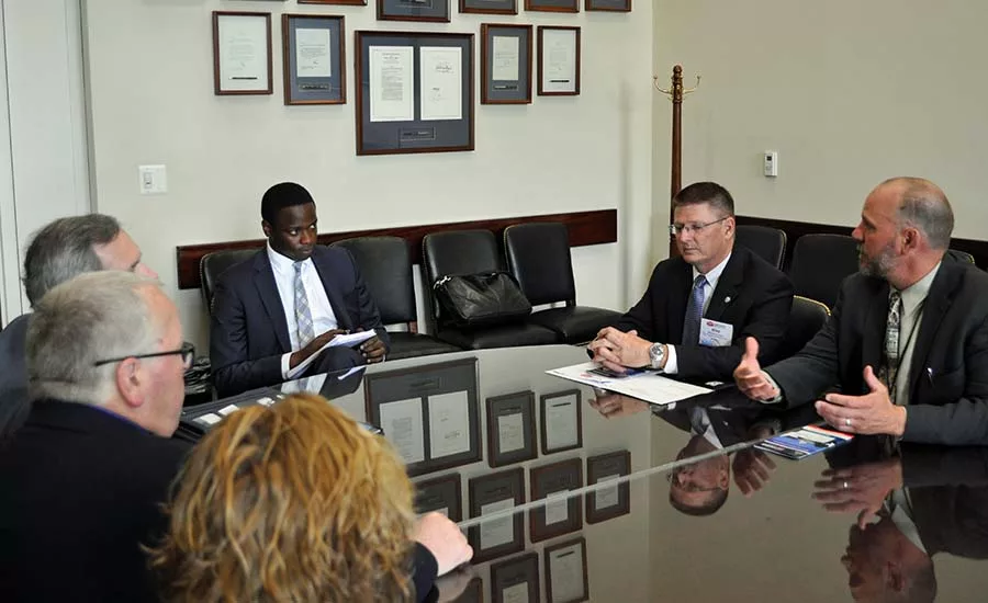 The PCA Midwest delegation meet with the office of Sen