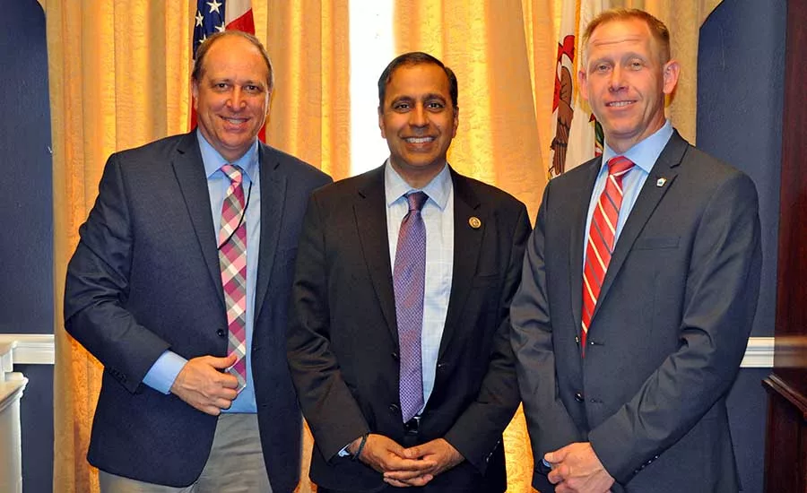 Having the opportunity to personally meet with U.S. Congressman Raja Krishnamoorthi