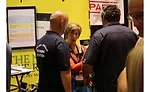 Attendees interact with vendors and other contractors during the Product Showcase at the 2017 Service World Expo in Las Vegas