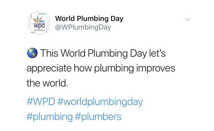 World Plumbing Day: March 11