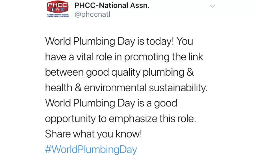 World Plumbing Day: March 11