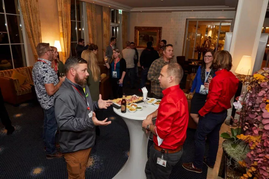 small group of trade media and social media influencers 