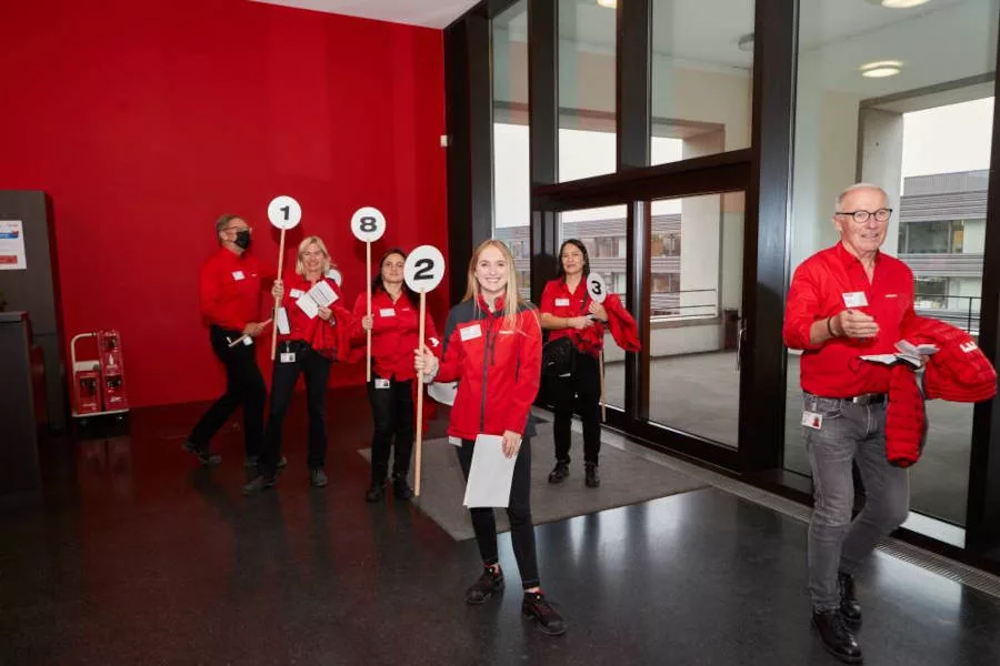 welcome at the company’s headquarters 