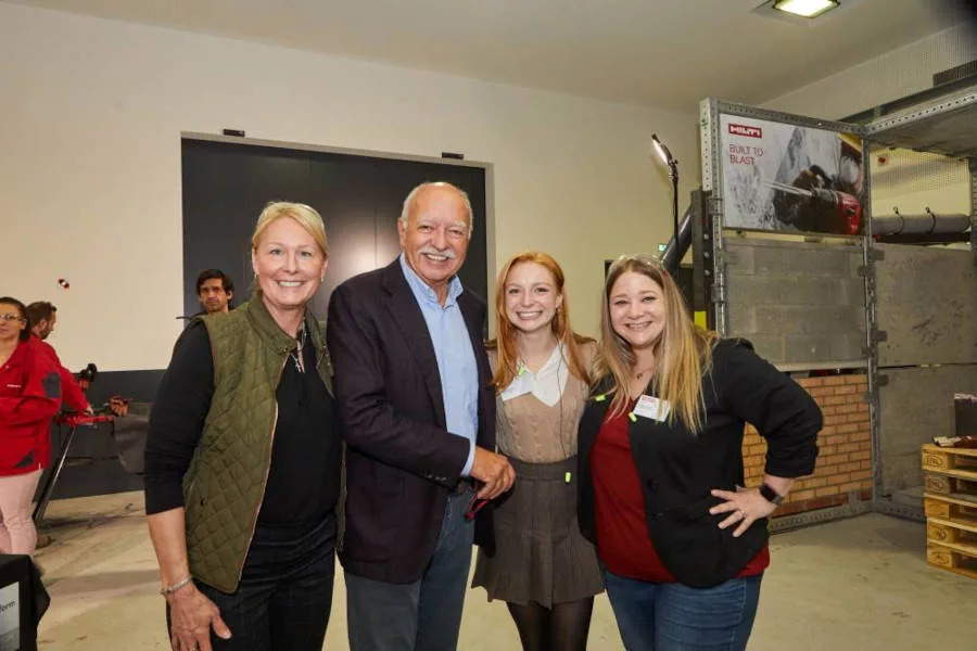 BNP Media employees with Hilti Group Chairman Michael Hilti