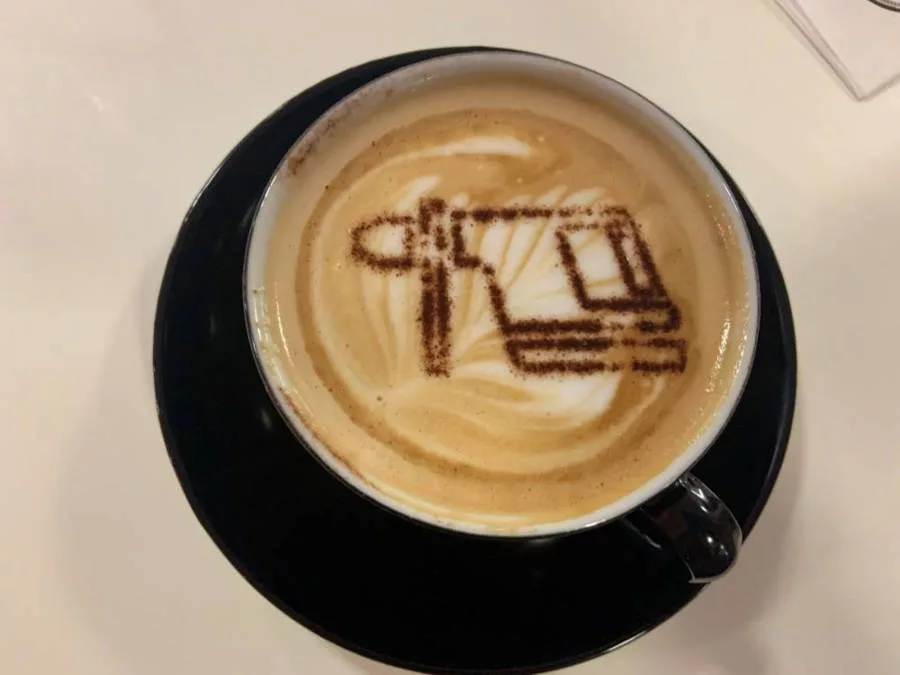 latte art at Hilti’s headquarters 