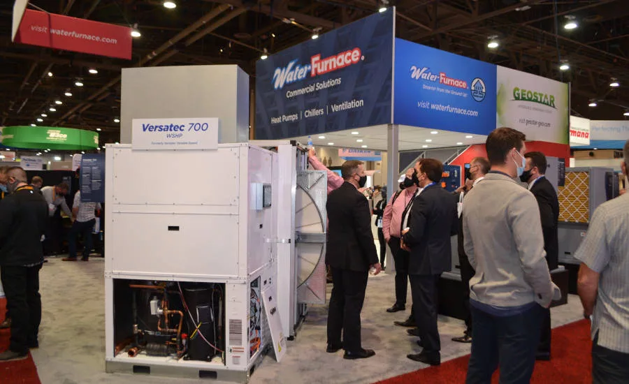 WaterFurnace International showcased its VersatecTM 700 water-source heat pump line