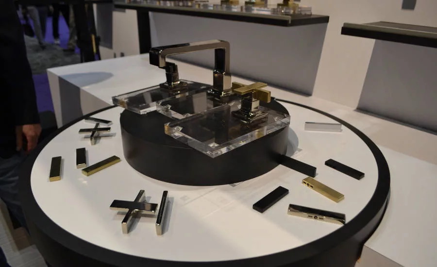 Pfister showcased its VERVE interchangeable faucets during KBIS 2022.