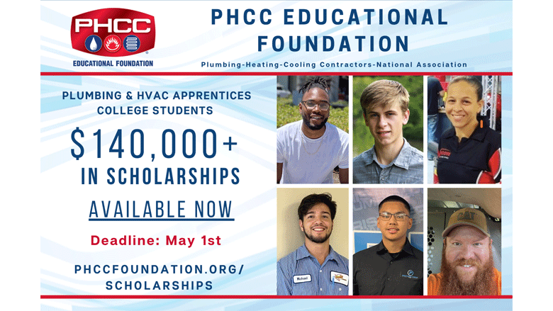 PHCC Educational Foundation announces availability of 56 scholarships totaling over $140,000