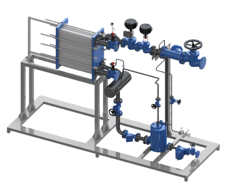 A photo of the Heat Exchanger System. 