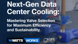 An infographic that reads, "Next Gen Data Cooling: Mastering Valve Selection for Maximum Efficiency and Sustainability."