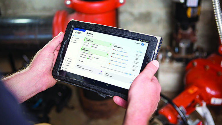 Nexa displaying information on an iPad. 