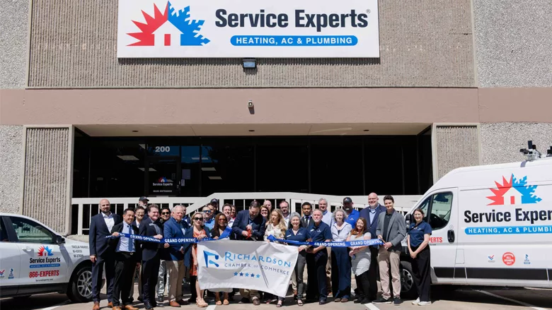The ribbon cutting ceremony in Richardson, Texas. 