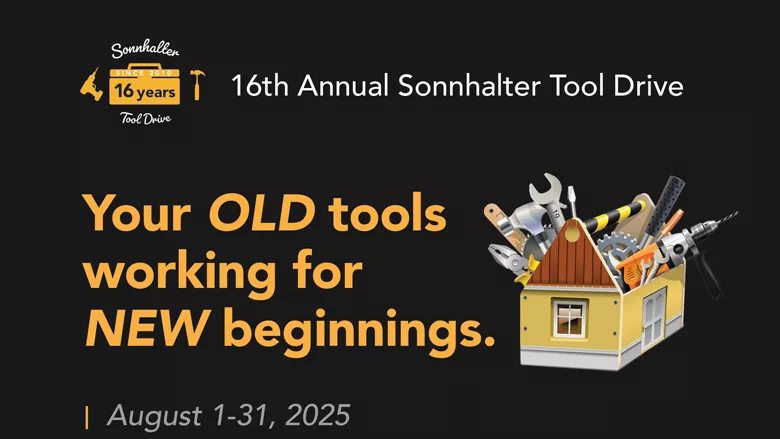 Infographic for the 16th Annual Tool Drive. 