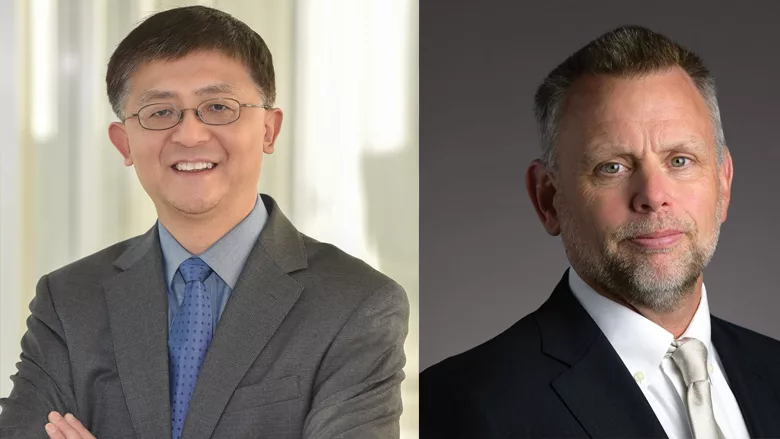 Ming Cheng (left) and Bob Heideman.