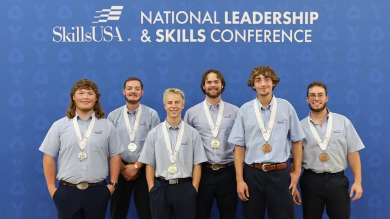 The winners of the PHCC Skills USA Plumbing competition. 