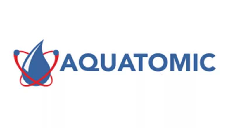 The Aquatomic logo.