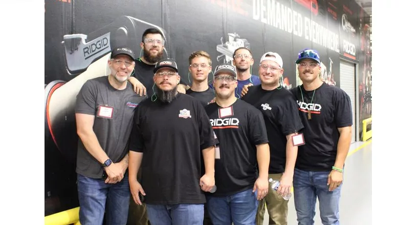 Several of the attendees of the RIDGID experience in Elyria. 