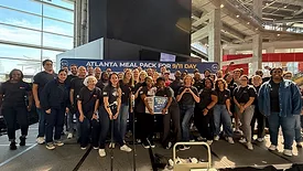 The Rheem team volunteering at 9/11 Day Meal Pack. 