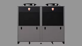 The Lochinvar 208V Veritus Air Source heat pump water heater.