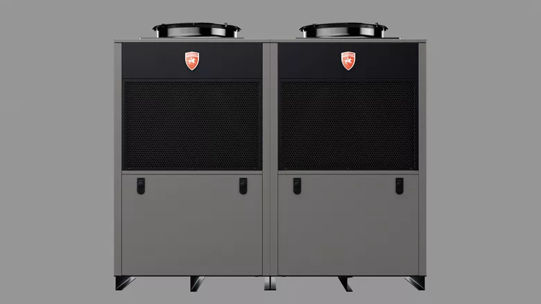 The Lochinvar 208V Veritus Air Source heat pump water heater.