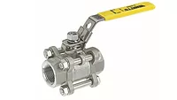 The Watts Series S-6800 and S-6802 3-Piece stainless steel ball valves.