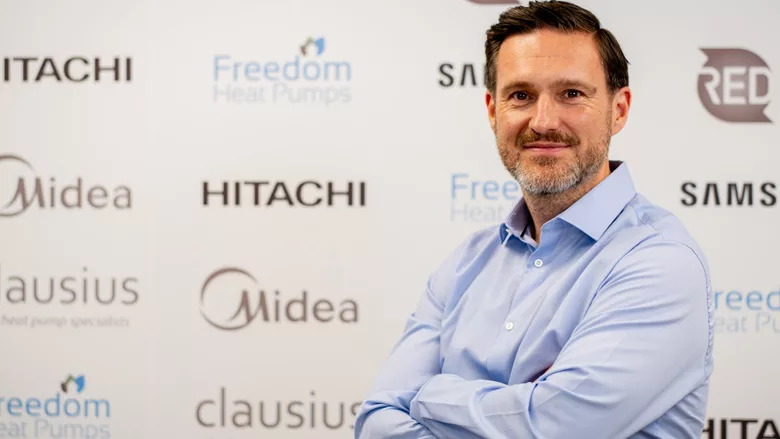 Graham McCracken, the new managing director for Freedom Heat Pumps. 